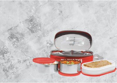 IDEAL PRIME SS2 LB_949 3 Containers Lunch Box(1000 ml, Thermoware)