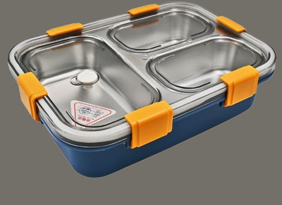 VSELL Compartment -3 Sealed Leak Proof Stainless Steel For Kid's & Adult_K1145 3 Containers Lunch Box(750 ml, Thermoware)