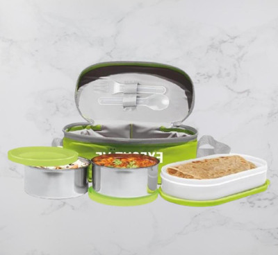 IDEAL PRIME SS2 LB_764 3 Containers Lunch Box(1000 ml, Thermoware)