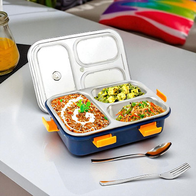 Colorbee Harmony Modular Stainless Steel Lunch Box with Leakproof Stackable Compartments 3 Containers Lunch Box(750 ml, Thermoware)