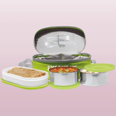 IDEAL PRIME SS2 LB_942 3 Containers Lunch Box(1000 ml, Thermoware)