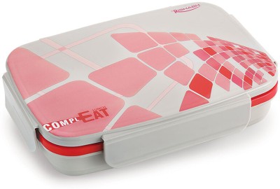 RISHABH. SLIM STEEL School Tiffin Box Thermoware Steel & Plastic Insulated PINK 2 Containers Lunch Box(800 ml, Thermoware)