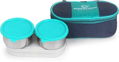 SNOOD Double Decker Lunch Box with Insulated Jacket, 3 Containers 3 Containers Lunch Box(330 ml, Thermoware)