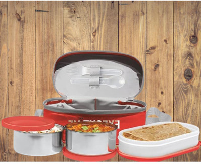 IDEAL PRIME SS2 LB_890 3 Containers Lunch Box(1000 ml, Thermoware)