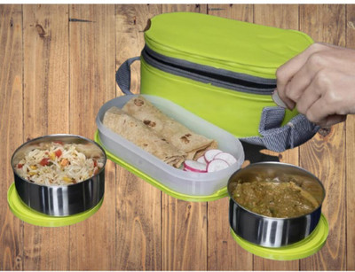 IDEAL PRIME SS2 LB_802 3 Containers Lunch Box(1000 ml, Thermoware)