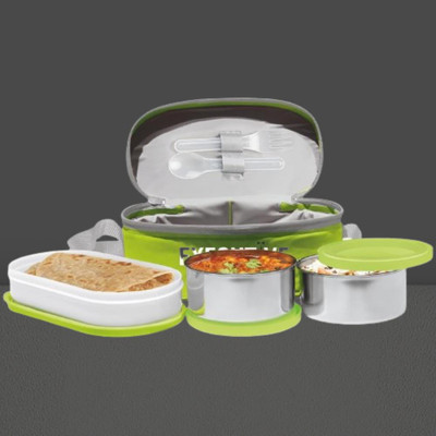 IDEAL PRIME SS2 LB_984 3 Containers Lunch Box(1000 ml, Thermoware)