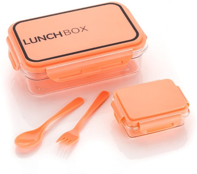 2 Container Square Shape Kids/School/College/Office Airtight, Tiffin Lunch Box 2 Containers Lunch Box(1200 ml)