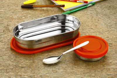 SMART LUNCH BOX OVAL 2 Containers Lunch Box(500 ml)