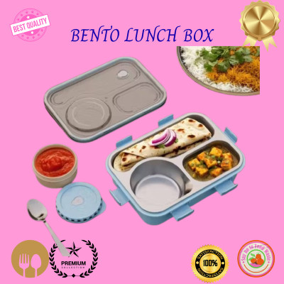 EVARA INTERNATIONAL Lunch Box for Kids Compartment Insulated Stainless Steel Tiffin Box for KID_L205 3 Containers Lunch Box(750 ml, Thermoware)