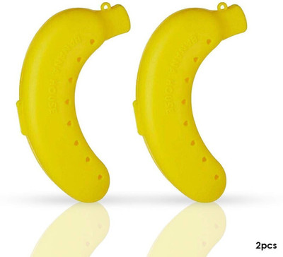 AMT Banana Case Lunch Box 2 Containers Lunch Box(200 ml)