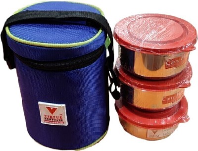 Virtue Carry Hot 3 3 Containers Lunch Box(1260 ml, Thermoware)