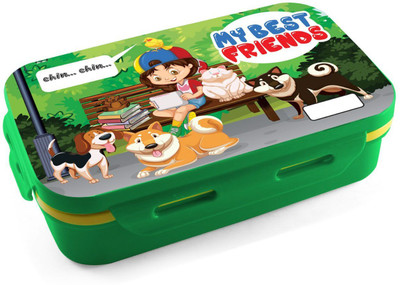 POGON Stainless Steel Lunch Box for School 2 Containers Lunch Box(800 ml, Thermoware)