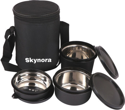 SKYNORA 3 ContainersLeak Proof -1400 ml 3 Containers Lunch Box(1400 ml, Thermoware)
