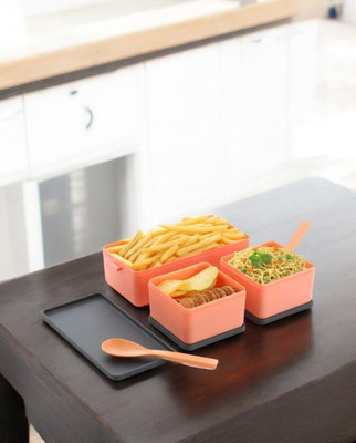 JORDY Lunch box 3pc Container-38 3 Containers Lunch Box(750 ml)