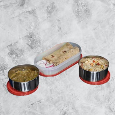 IDEAL PRIME SS2 LB_770 3 Containers Lunch Box(1000 ml, Thermoware)