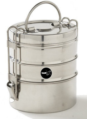 alloyx stainless steel tiffin box 3 Containers Lunch Box(1200 ml)