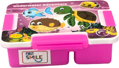 Ambika Sales FIRST SMILE Adventure 1 Containers Lunch Box(450 ml)