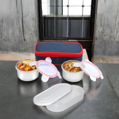 Mannat Lunchbox 3 container with cover_25 3 Containers Lunch Box(900 ml, Thermoware)