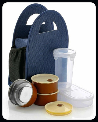 Kello Lunch Box - Tiffin Box with Bag for Office use, Student 5 Containers Lunch Box 5 Containers Lunch Box(800 ml, Thermoware)