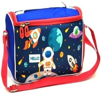 Vibgyor Products Space Astronaut Insulated Polyester Lunch Bag for Student Kids to School 1 Containers Lunch Box(10 ml, Thermoware)