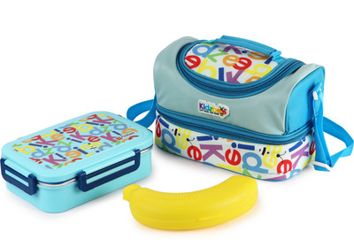 cello Kidzbee Mini Meal Stainless Steel Leak Proof Tiffin Box Set with Jacket For Kids 1 Containers Lunch Box(703 ml, Thermoware)