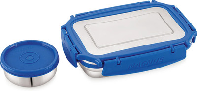 Magnus Bolt Deluxe Stainless Steel Lunch Box with Chocolate Container 2 Containers Lunch Box(650 ml)