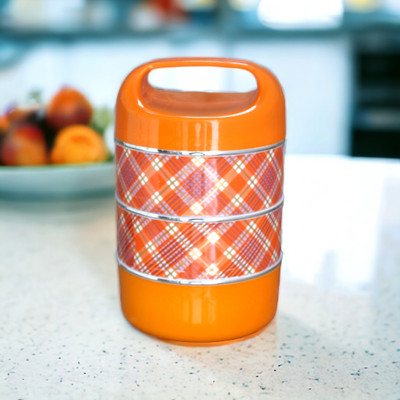 EazyClean Lunch Box (Pack Of 1) Random Color 3 Containers Lunch Box(100 ml)