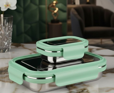 filpkart Insulated Stainless Steel Lunchbox/Tiffin for School/Collage/Office/Picnic 2 Containers Lunch Box(900 ml, Thermoware)