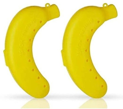 CRYZONE Banana Case for Kids & Office Goers 2 Containers Lunch Box for Kids 2 Containers Lunch Box(2 ml)