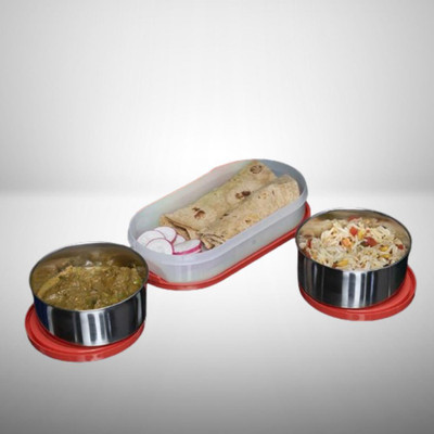 IDEAL PRIME SS2 LB_785 3 Containers Lunch Box(1000 ml, Thermoware)