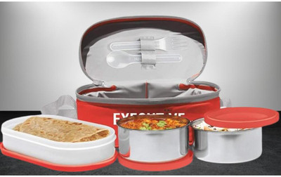 IDEAL PRIME SS2 LB_856 3 Containers Lunch Box(1000 ml, Thermoware)