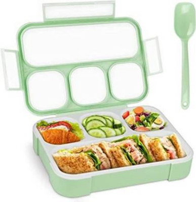 Fitaza 4 Compartment Lunch Box Reusable Microwave Freezer Safe Food Containers 4 Containers Lunch Box(1000 ml)
