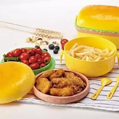PVSOL Burger Tiffin Box unique box (pack of 1) 1 Containers Lunch Box(600 ml)