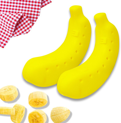 TechTrave Banana Transport Case – Crush-Resistant & Lightweight 2 Containers Lunch Box(200 ml, Thermoware)