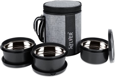 Sylver Bitebox Set Of 3 Vertical Lunch box 3 Containers Lunch Box(1200 ml, Thermoware)