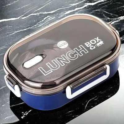KEATON Plastic lunchbox for kids | Spoon & Fork Tiffin Nasta Office School Collage 2 Containers Lunch Box(1000 ml)