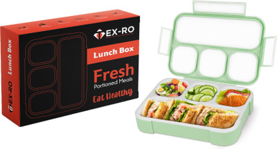 TEX-RO 4 compartment lunch box 1 Containers Lunch Box(1100 ml)
