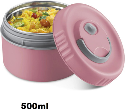 MILTON snack box 500 ML pink lunch box 1 Containers Lunch Box(500 ml)