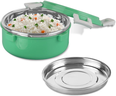 cello Take-Eat Big | Leak Proof | Inner Steel and Outer Plastic | Light Weight Body 1 Containers Lunch Box(575 ml)