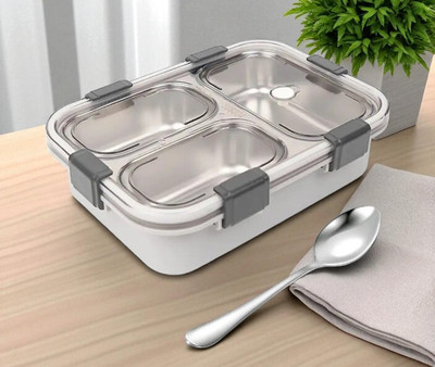 HPHCRAFTT Stainless_Steel_Lunch box_A261 3 Containers Lunch Box(1001 ml)