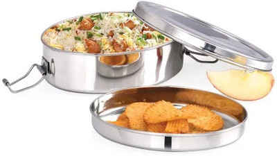 Next Future Oval Lunch Box/Food Pack, High Polish 1-Tier Tiffin Box for School & Office 1 Containers Lunch Box(600 ml)