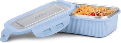 MILTON Cool Touch Rectangular 400 Stainless Steel Microwave Safe Container, 380 ml 1 Containers Lunch Box(380 ml)
