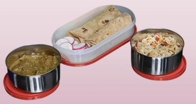 IDEAL PRIME SS2 LB_713 3 Containers Lunch Box(1000 ml, Thermoware)