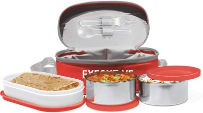 MILTON ORANGE EXECUTIVE LUNCH INSULATED TIFFIN ORANGE 3 Containers Lunch Box(500 ml)