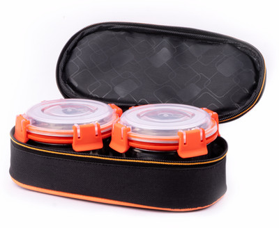 BOWLMAN Orange Bag with 2 Containers 2 Containers Lunch Box(350 ml)