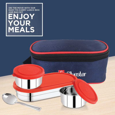 BluNeo Mini Lunch Box 2 Containers Lunch Box 2 Containers Lunch Box(500 ml, Thermoware)
