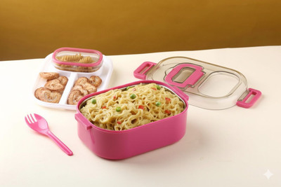VRJK Stainless Steel Leak Proof, Airtight Lunch Box/Tiffin Box for Office, School 2 Containers Lunch Box(750 ml, Thermoware)