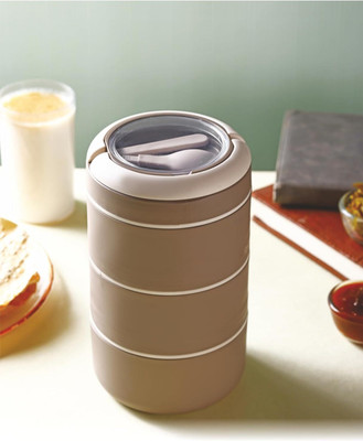 Ganesh Smart Stack 3 Layer Protable Lunch Box 3 Containers Lunch Box(1200 ml, Thermoware)