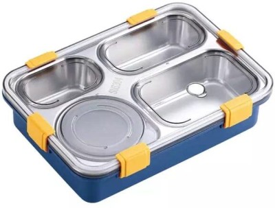 ACARDO Students Lunch Box Sealed Leakage Proof Stainless Steel 4 Containers Lunch Box(1000 ml, Thermoware)