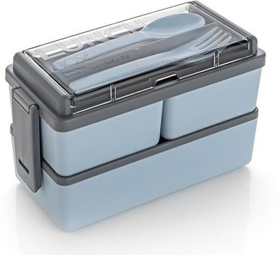Smartlook 2-Tier Bento Lunch Box 3 Containers Lunch Box(1400 ml)